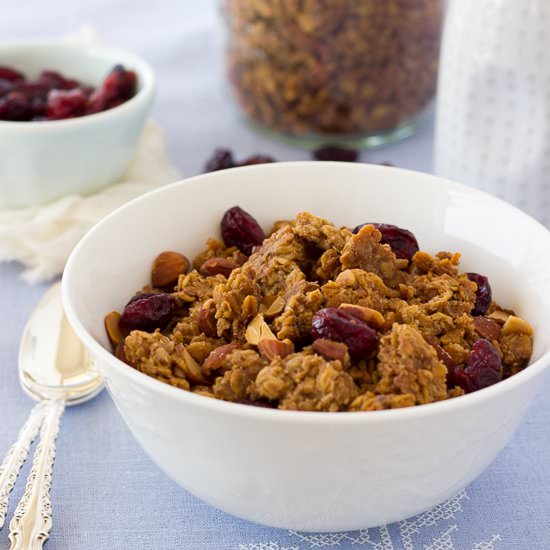 Soaked Oat Maple Cinnamon Granola