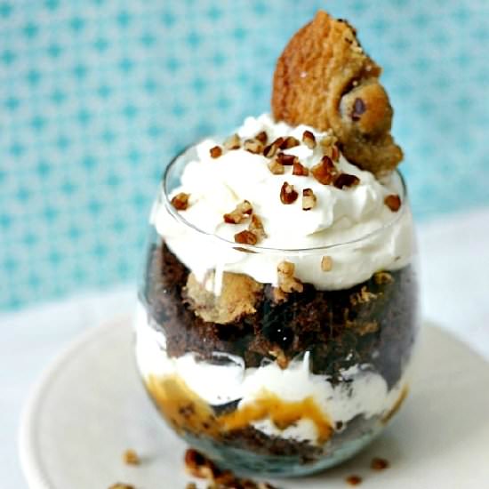 Sticky Turtle Cookie Trifle