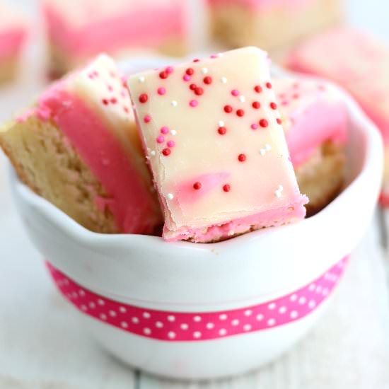 White Chocolate Sugar Cookie Bars