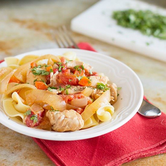 Slow Cooker Chicken Paprikash