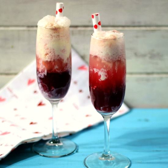 Cherry Spritzer Ice Cream Float