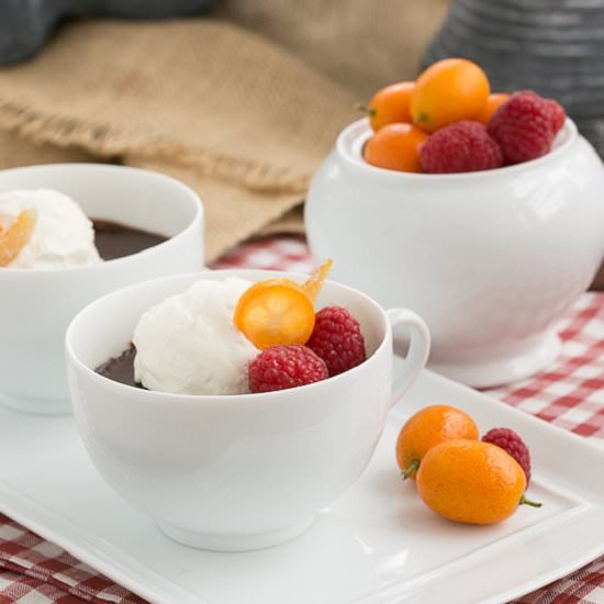 Chocolate Pots de Creme for Two