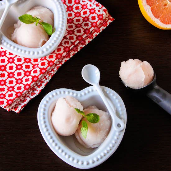 Pink Grapefruit & Champagne Sorbet