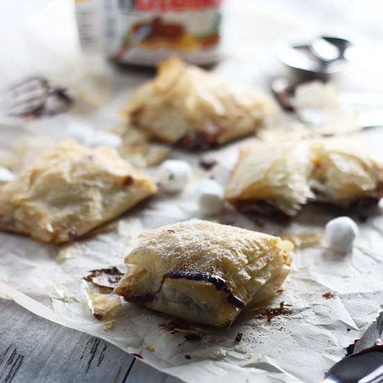 Peanut Butter Phyllo Pockets