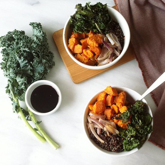 Roasted Veggie Balsamic Quinoa Bowl