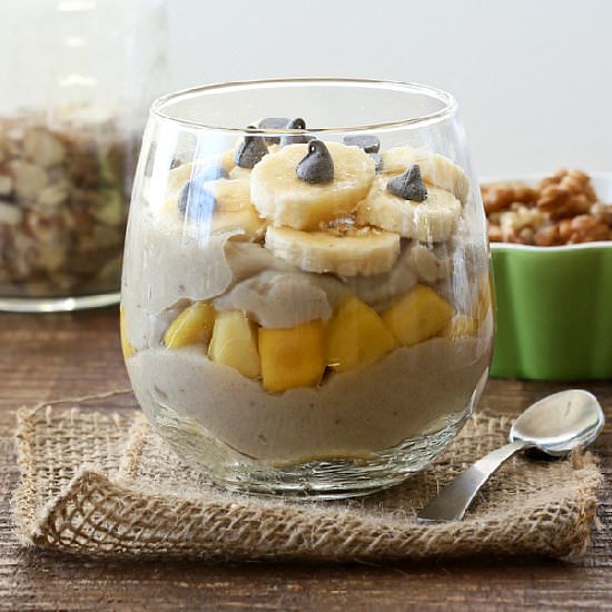 Banana nut Rice pudding parfait