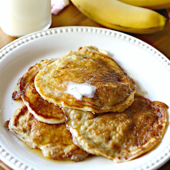 Greek Yogurt Banana Pancakes