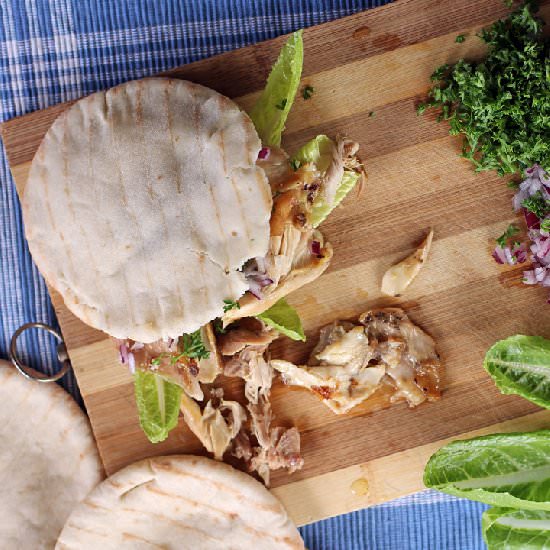 Roast Chicken Pita Pockets