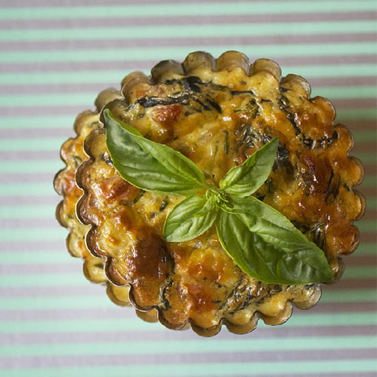 Low Carb Spinach Tartlets