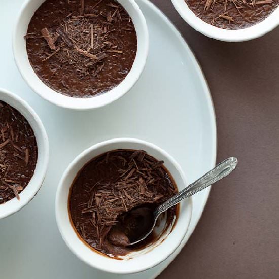 Earl Grey Chocolate Pots