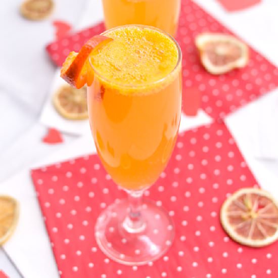 Elderberry Blood Orange Vodka Fizz