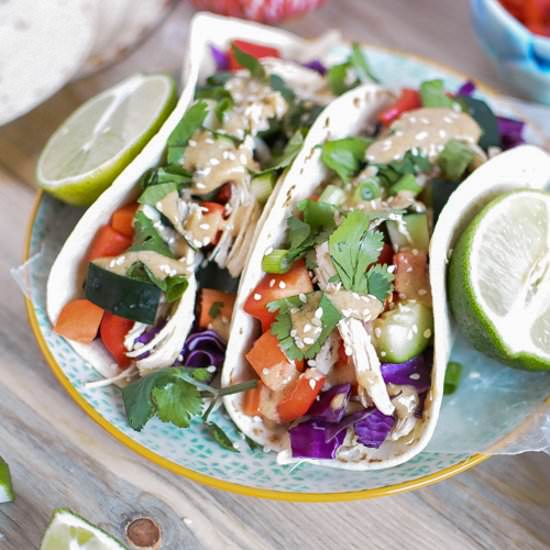 Thai Chicken Tacos