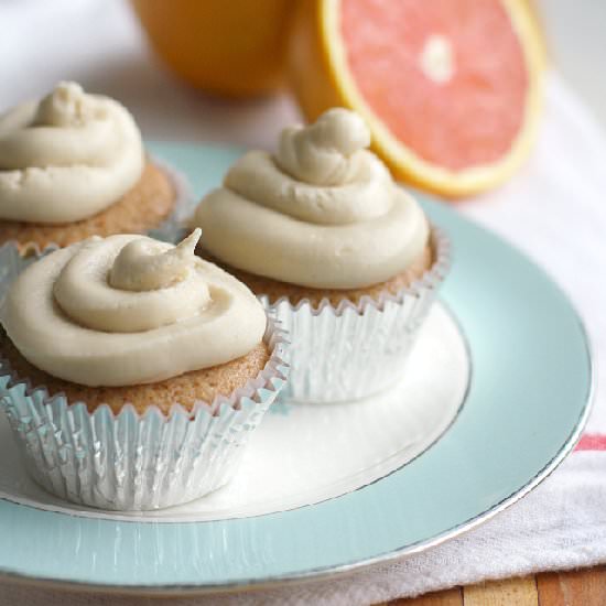 Light and Fluffy Orange Cupcakes