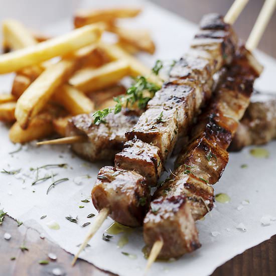 Steak Frites on Sticks