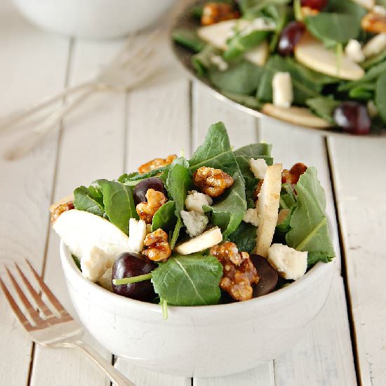 Baby Kale Salad & Honey Vinaigrette