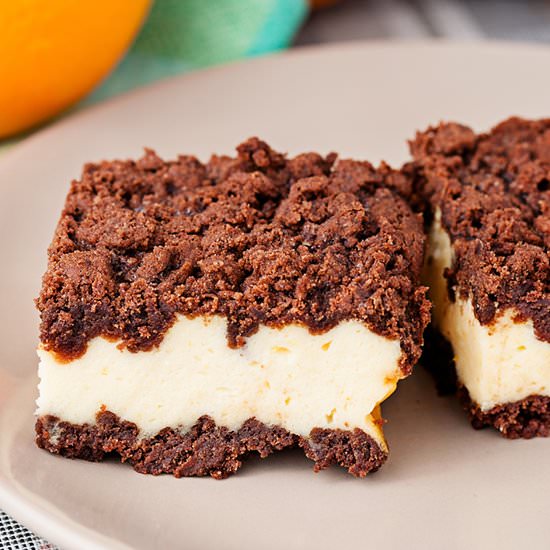 Cheesecake With Cocoa Crumble