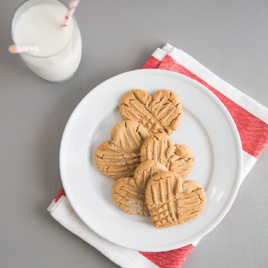 Festive Peanut Butter Cookies