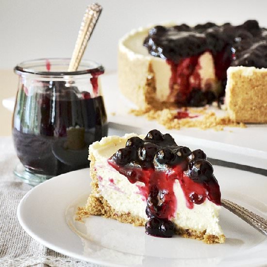 No-Bake Blueberry Cheesecake
