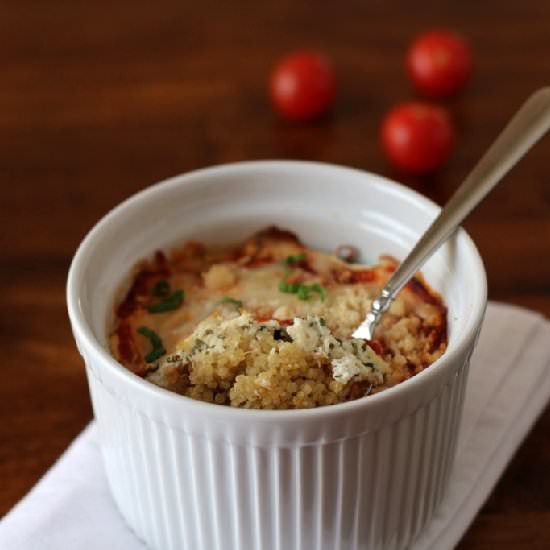 Eggplant Quinoa Parmesan