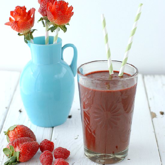 Berry-Love Smoothie & Berry Roses