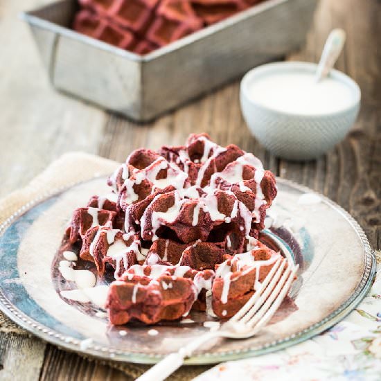 Sugar-Free Red Velvet Waffles