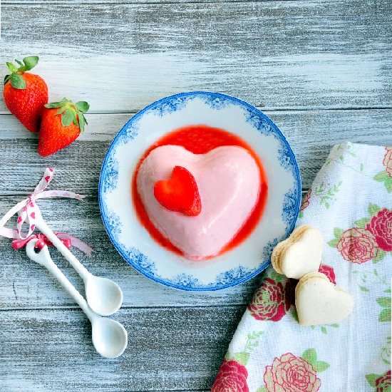 Strawberry Panna Cotta