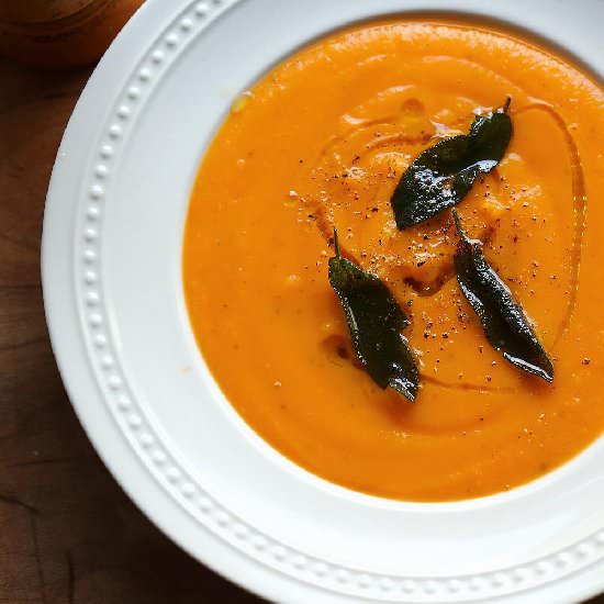 pumpkin sage soup