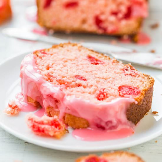 Cherry Bread w/ Cherry-Almond Glaze
