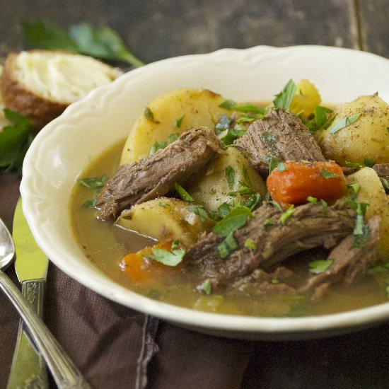 Beef, Root Veggies, & Spiced Soup