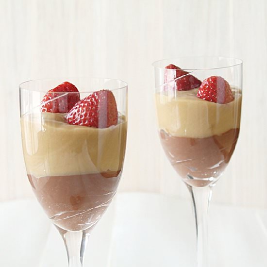 Chocolate Mousse with Strawberries