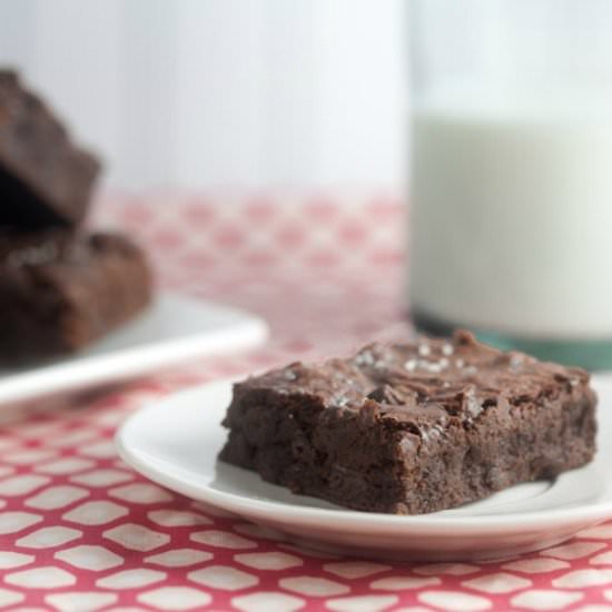 Chocolate Brownies w/Vanilla Salt