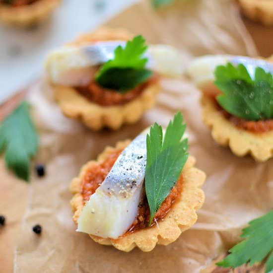 Dry Muffins with Dried Tomato Paste
