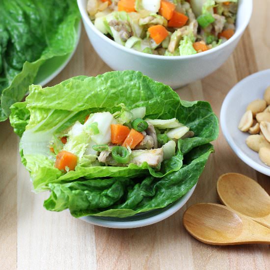 Ginger Chicken Lettuce Wraps