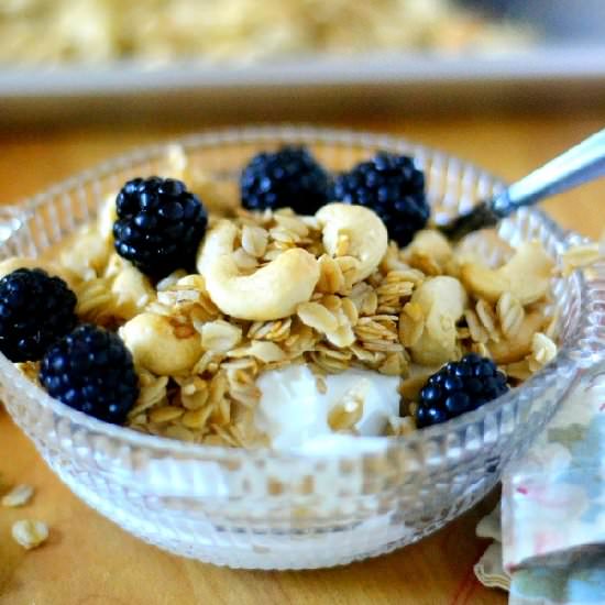 Warm Cashew Granola
