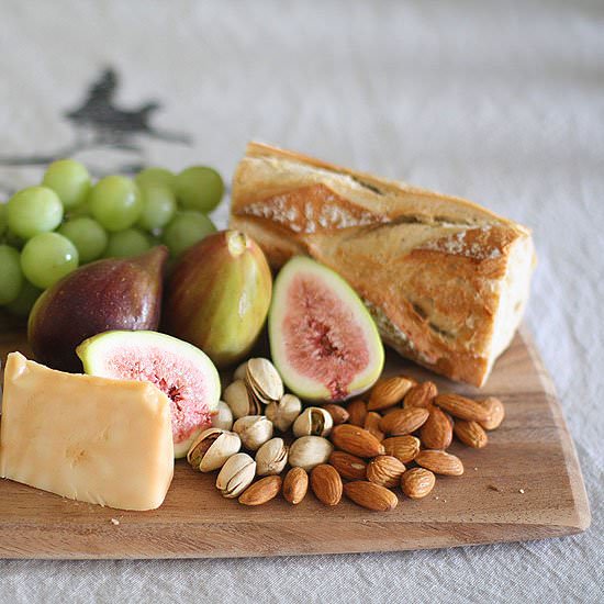 Valentines Day cheese platter
