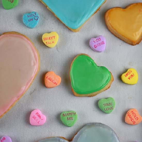 Conversation Heart Cookies