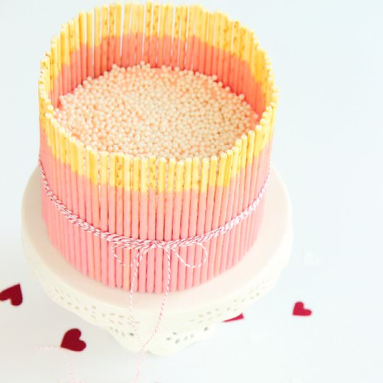 Red Velvet and Strawberry Cake