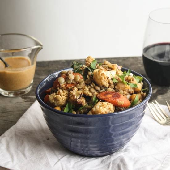 Miso-Harissa Lentil Salad