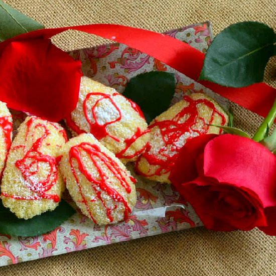 Lemon Rose Madeleines