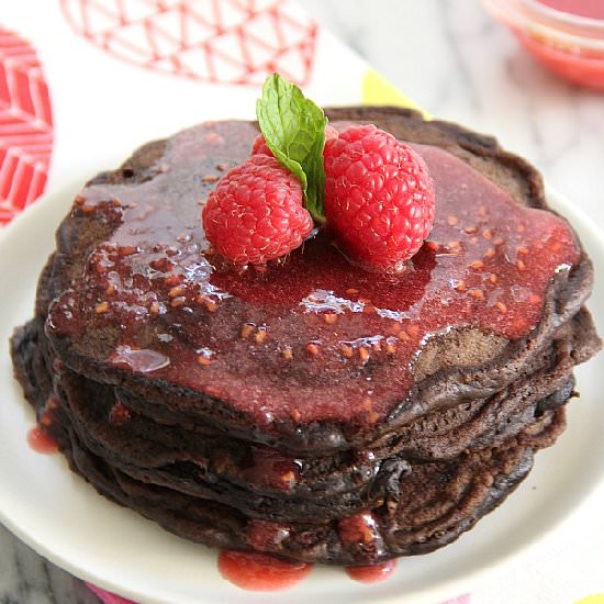 Dark Chocolate Pancakes