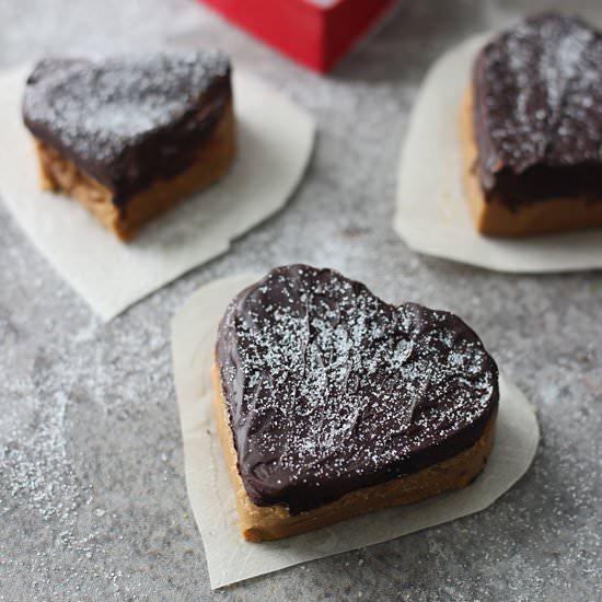Chocolate Peanut Butter Hearts