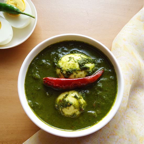 Spinach Egg Curry