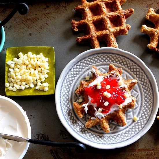 Strawberry and Mascarpone Waffles