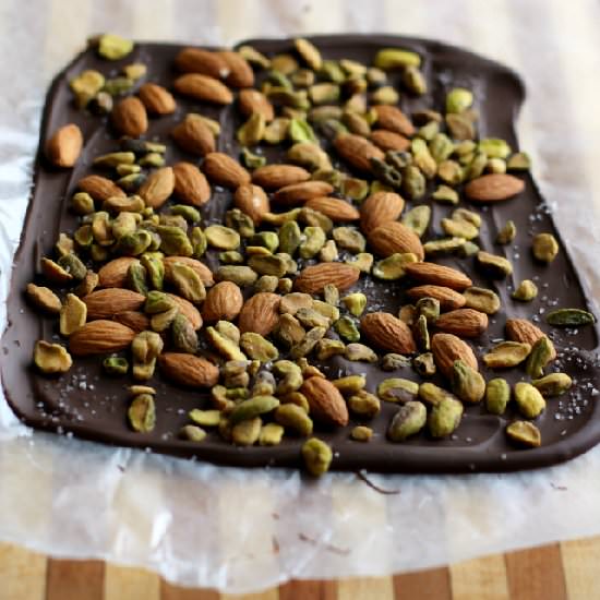 Super Easy Dark Chocolate Bark