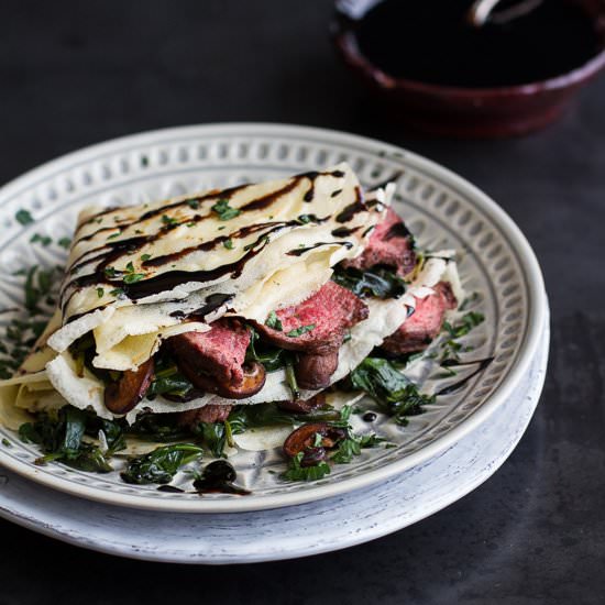 Steak Crepes