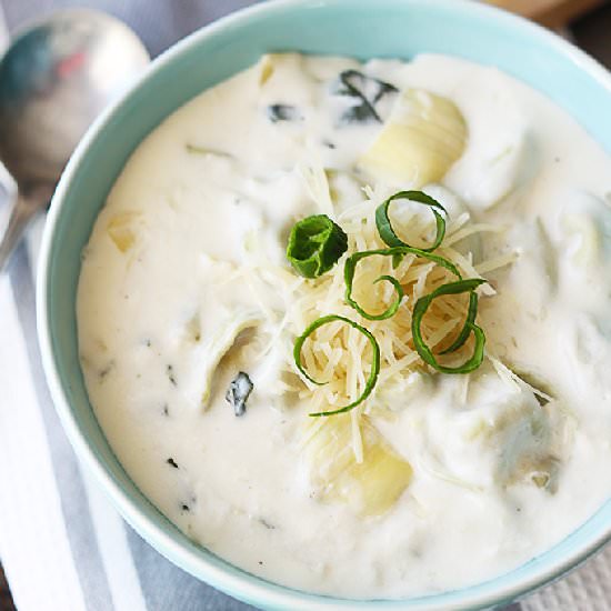 Artichoke Spinach Soup