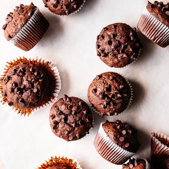 Chocolate Banana Muffins