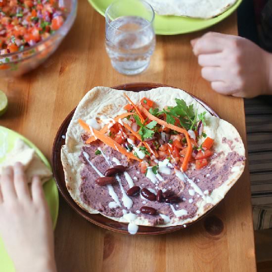 Tortillas with Pico de Gallo