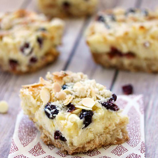 White Chocolate Cheesecake Bars
