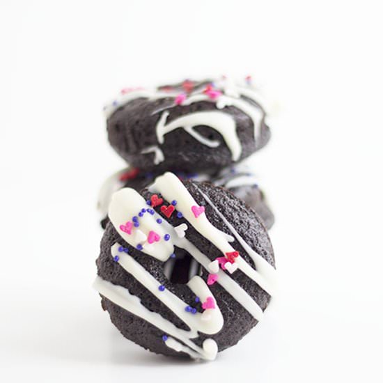 Dark Chocolate Baked Donuts